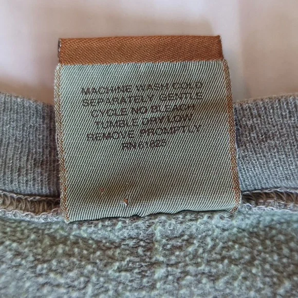 Fargo Clothing Island Style Crew Neck Sweatshirt MEDIUM Green Raised Accents - Picture 8 of 13